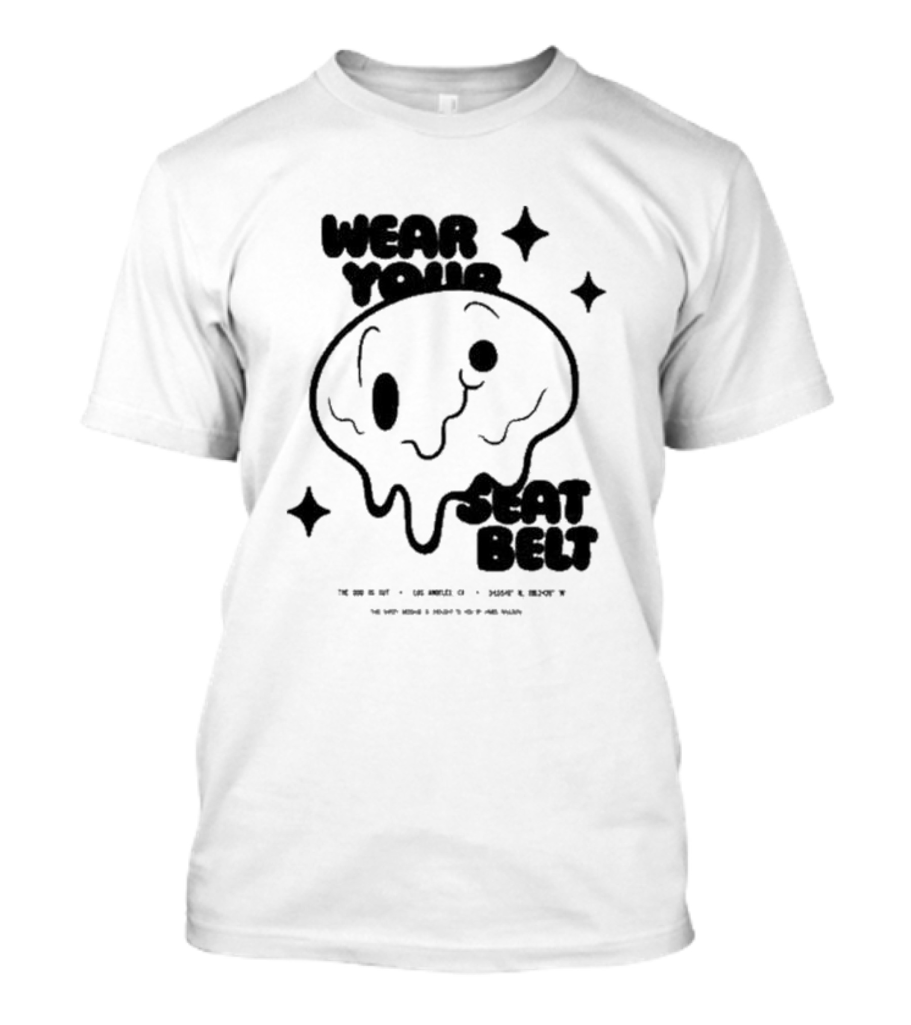 The Odd 1S Out Wear Your Seatbelt Melting Face Safety Reminder T-Shirt