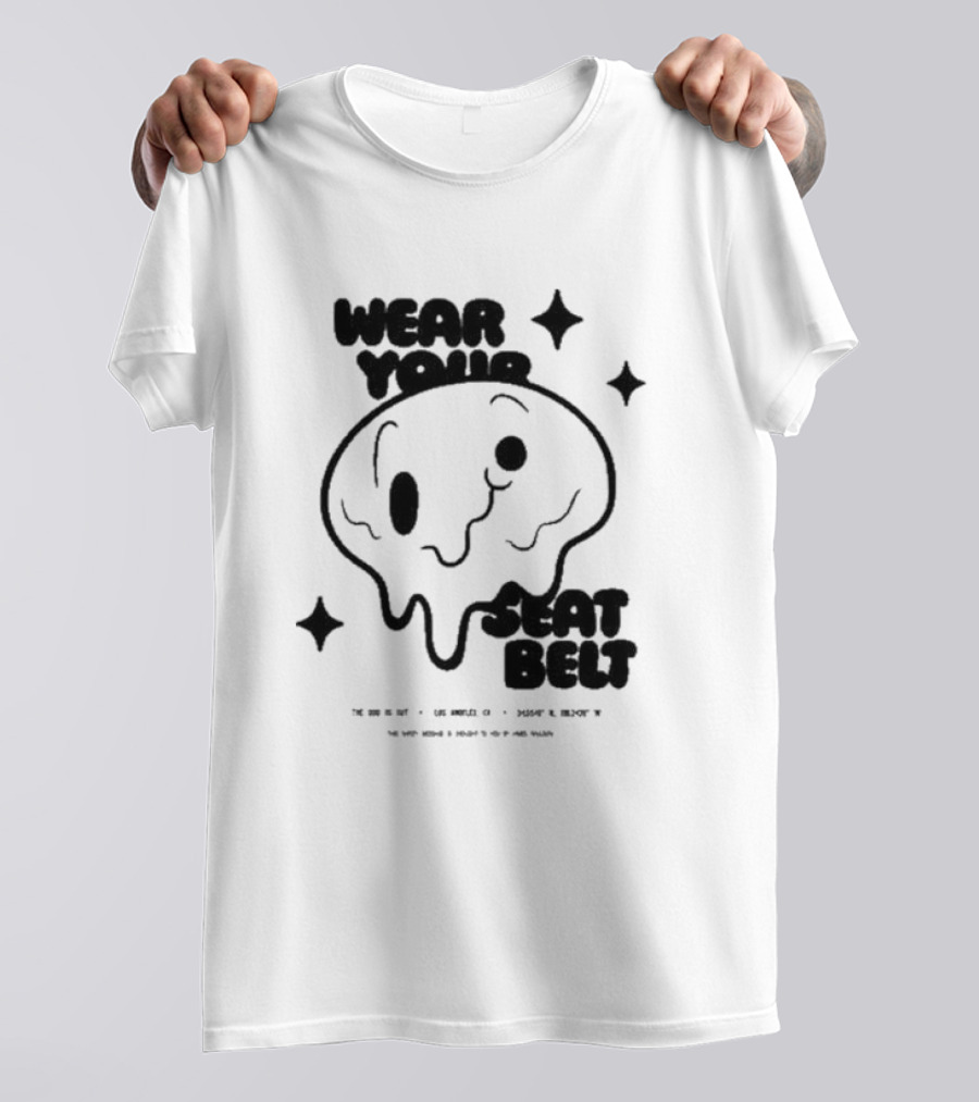 The Odd 1S Out Wear Your Seatbelt Melting Face Safety Reminder T-Shirt