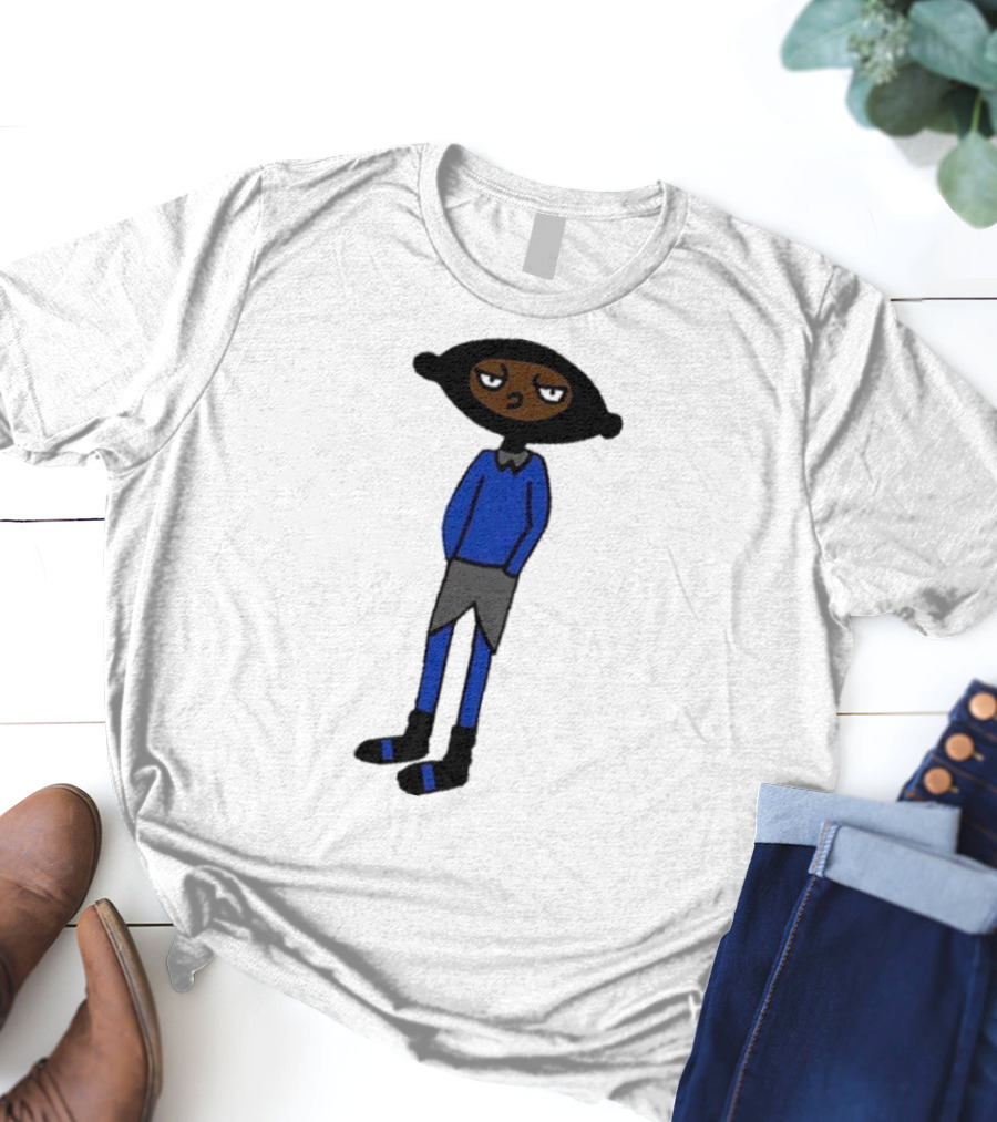 Yuno Miles Stay Calm Blue Outfit Cartoon Character T-Shirt