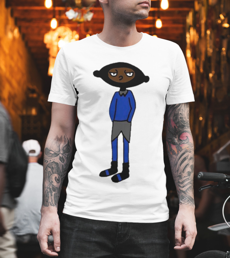 Yuno Miles Stay Calm Blue Outfit Cartoon Character T-Shirt