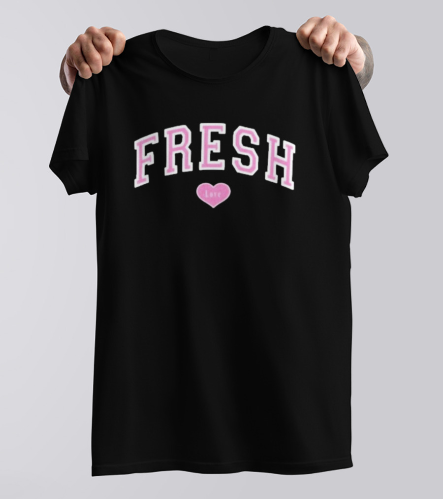Freshlove Purple Varsity Fresh Love Heart T-Shirt