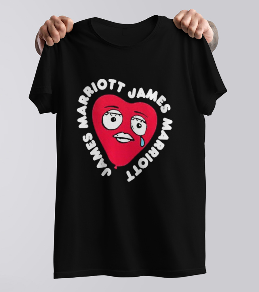James Marriott Heart Face Are We There Yet T-Shirt