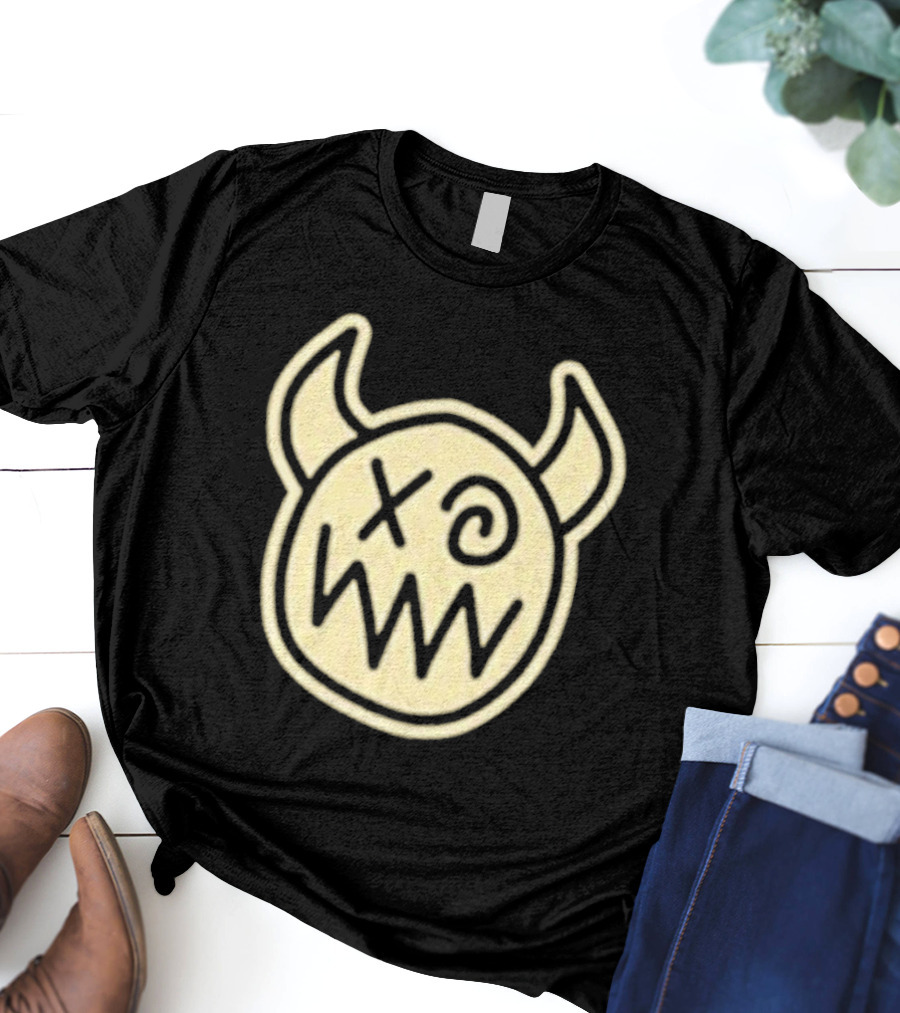 Joey Valence And Brae Double XP Demon Icon With Horns And Crossed Eyes T-Shirt