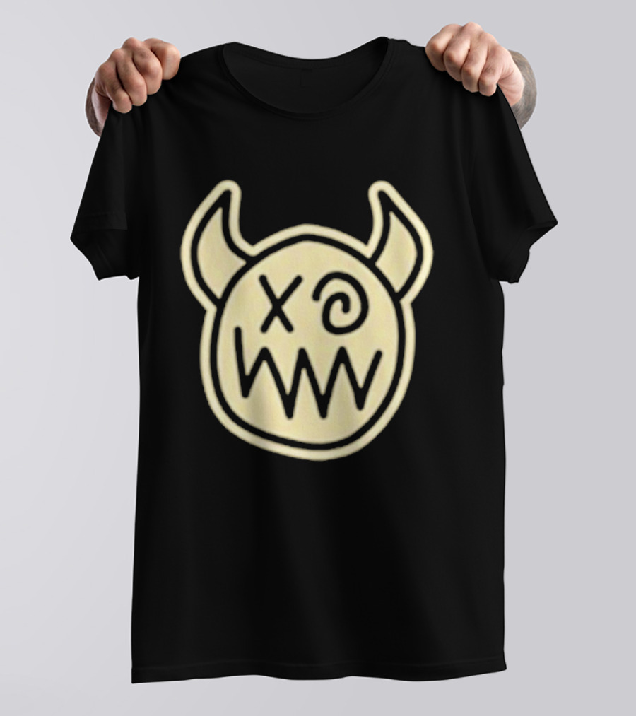 Joey Valence And Brae Double XP Demon Icon With Horns And Crossed Eyes T-Shirt