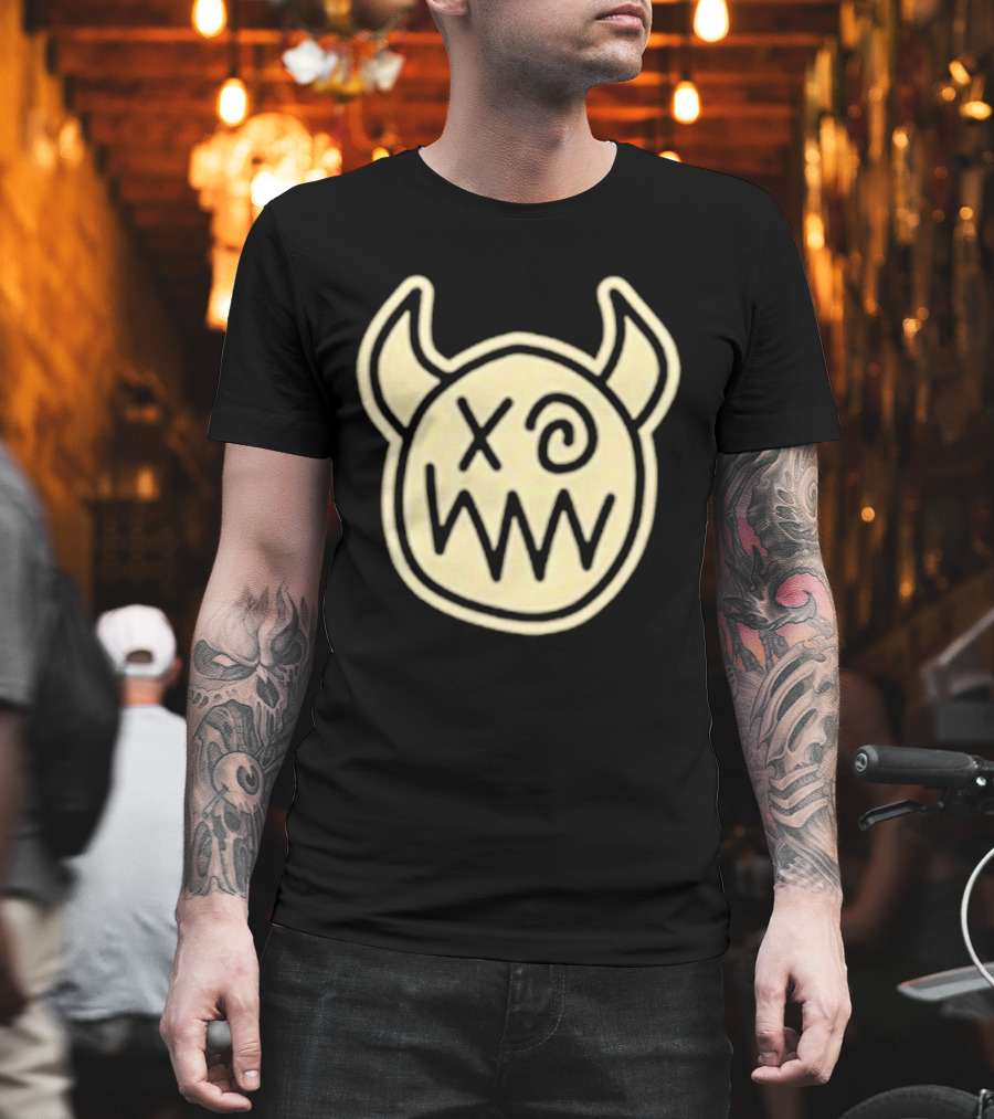 Joey Valence And Brae Double XP Demon Icon With Horns And Crossed Eyes T-Shirt
