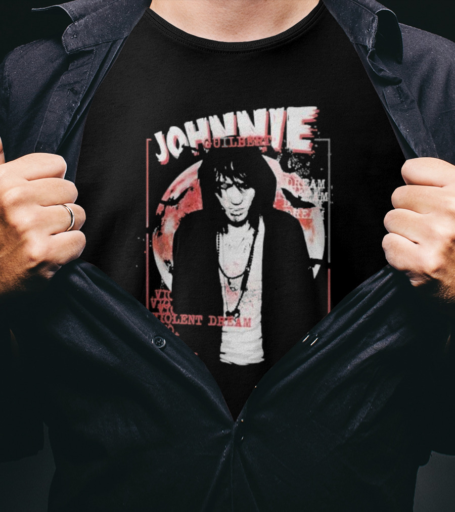 Johnnie Guilbert Moon Background Violent Dream T-Shirt