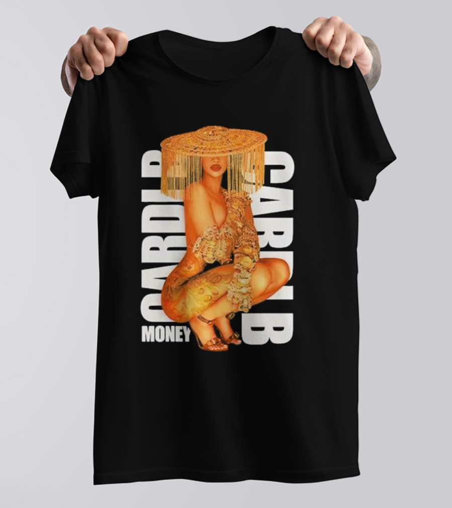 CardI B Money Squat Bold Fashion T-Shirt