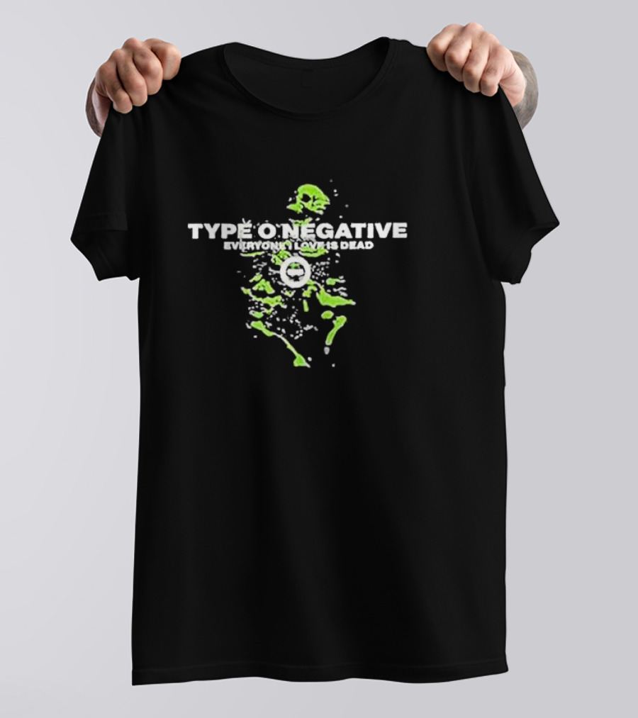 Type O Negative Everyone I Love Is Dead Green Skeleton T-Shirt