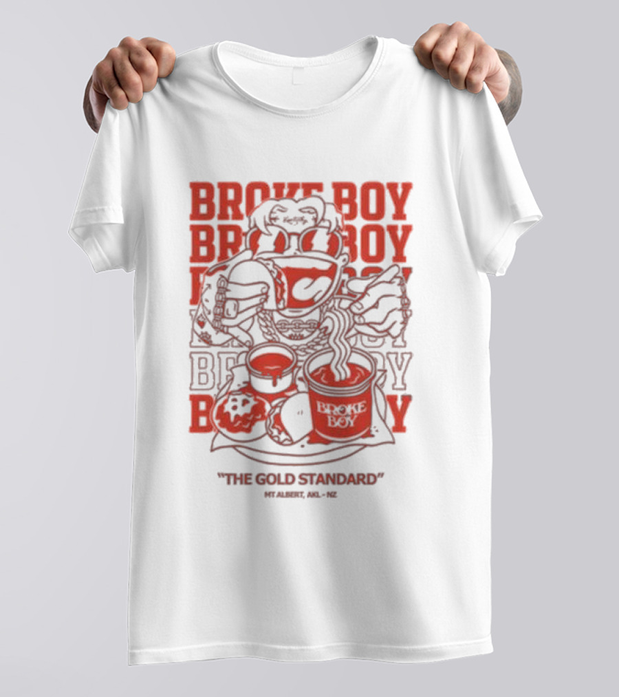 Broke Boy The Gold Standard Mt Albert AKL NZ T-Shirt