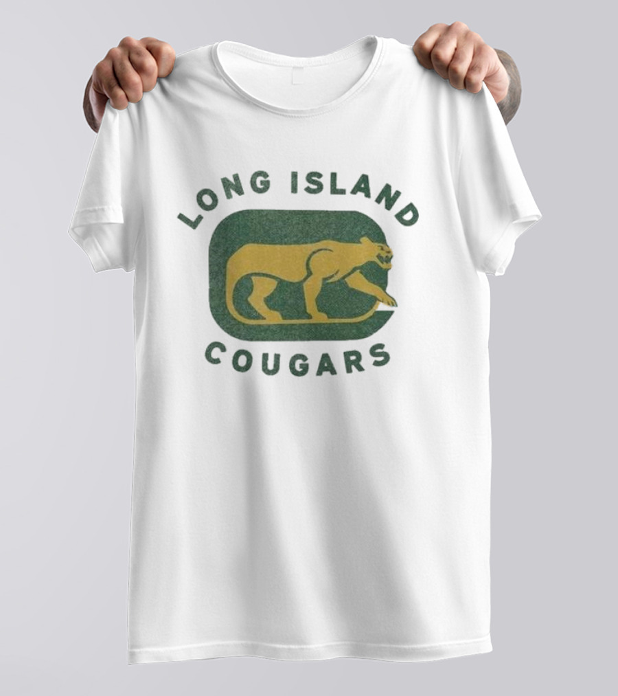 Long Island Cougars New York Hockey Team Iconic T-Shirt