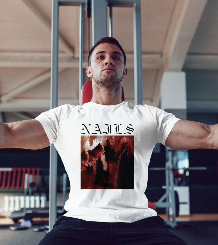 NAILS Abandon All Life Dark Abstract T-Shirt