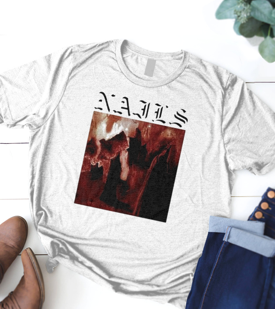 NAILS Abandon All Life Dark Abstract T-Shirt