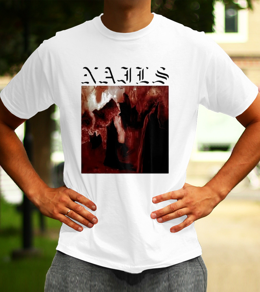 NAILS Abandon All Life Dark Abstract T-Shirt