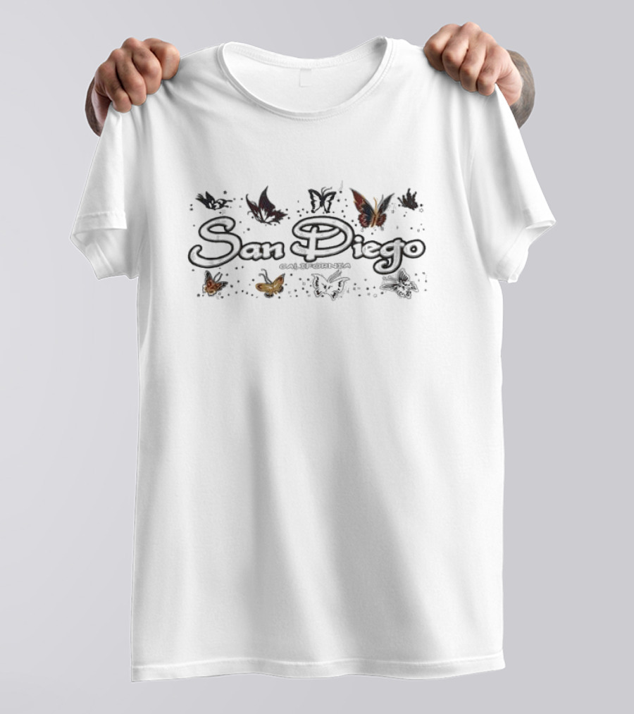 San Diego California Butterflies T-Shirt