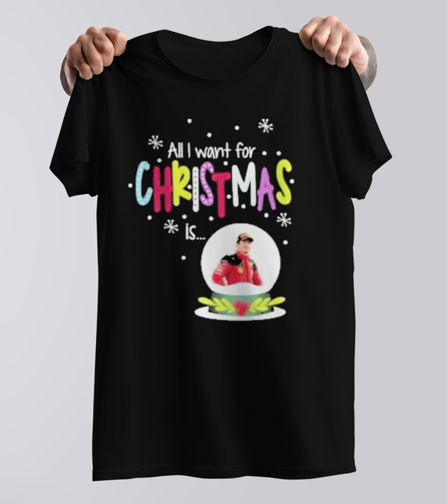 All I Want For Christmas Is Charles Leclerc Snow T-Shirt