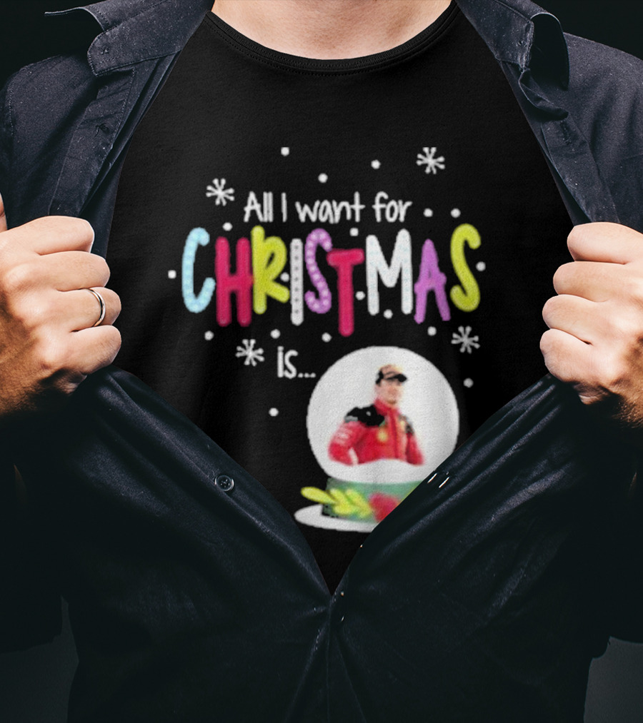 All I Want For Christmas Is Charles Leclerc Snow T-Shirt
