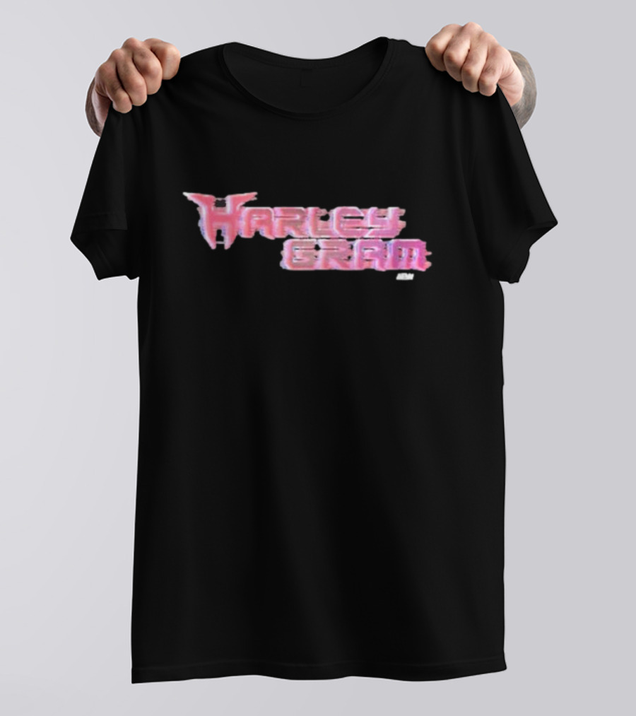 Harley Cameron Harleygram Pink Neon Text AEW T-Shirt