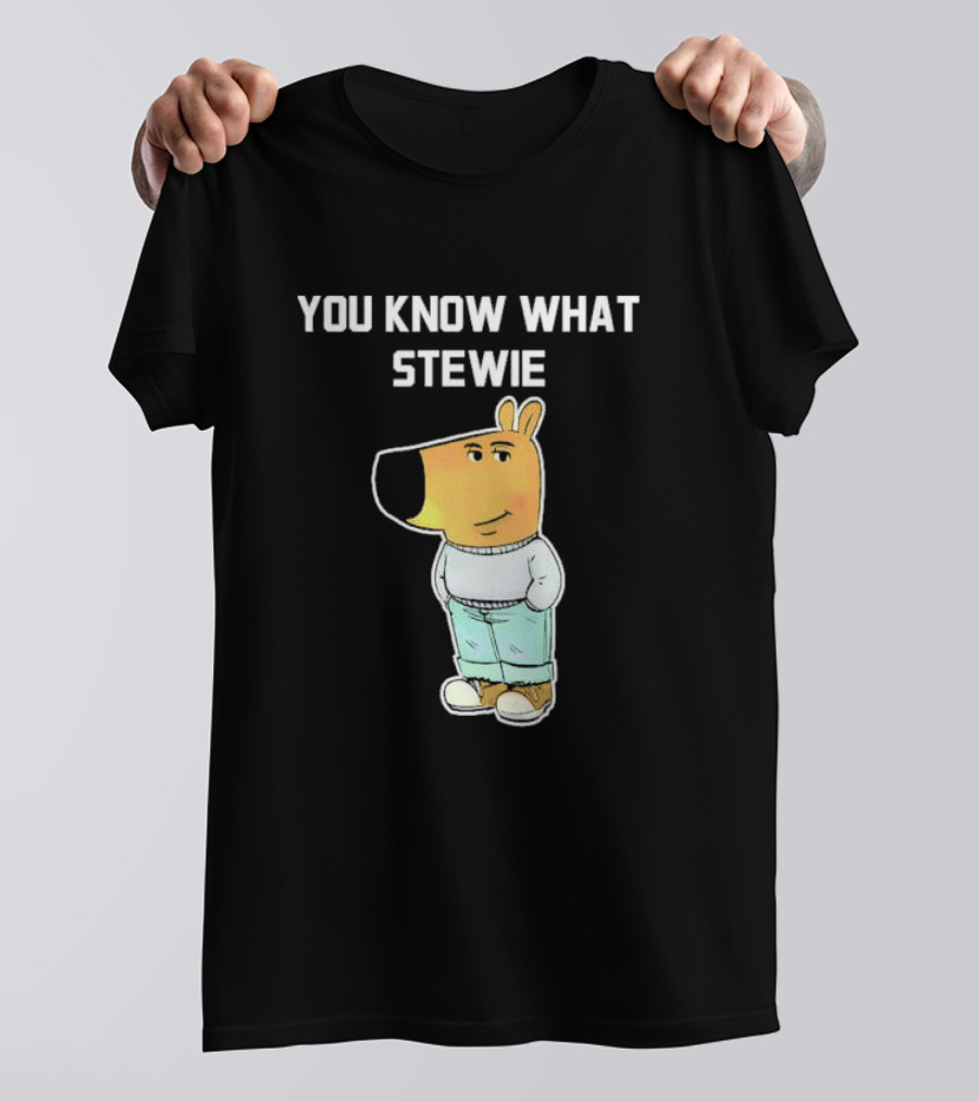 You Know What Stewie Chill Guy Sweater Cartoon T-Shirt