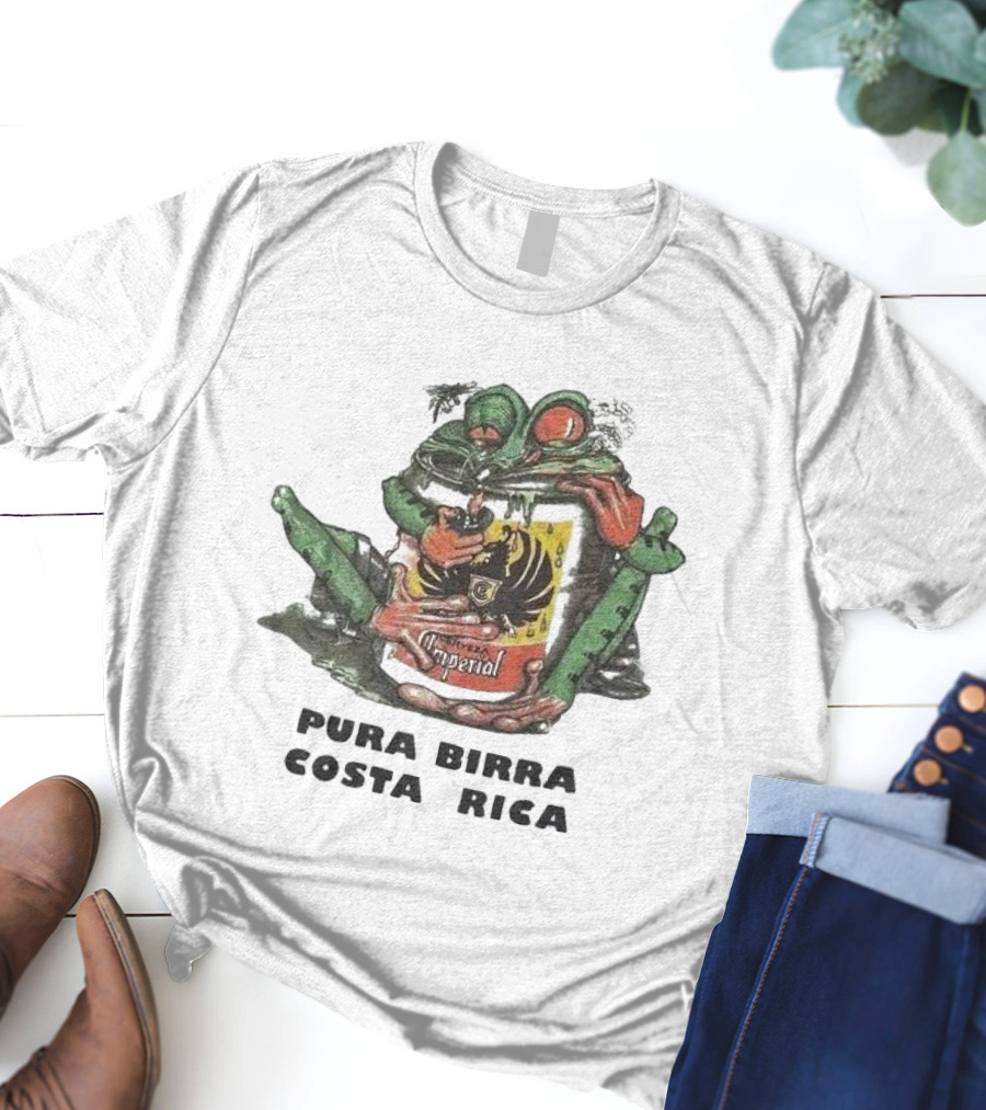 Imperial Cerveza Pura Birra Costa Rica Beer Promo T-Shirt
