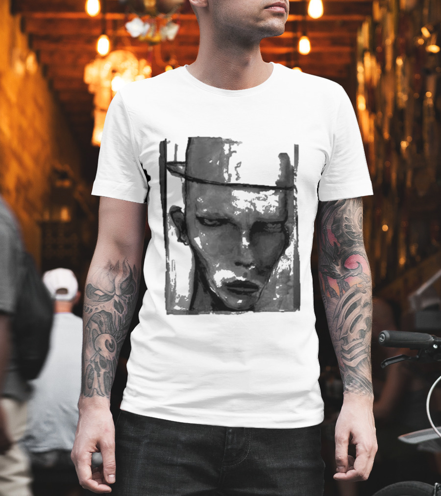 Marilyn Manson One Assassination Under God Monochrome Abstract Face T-Shirt