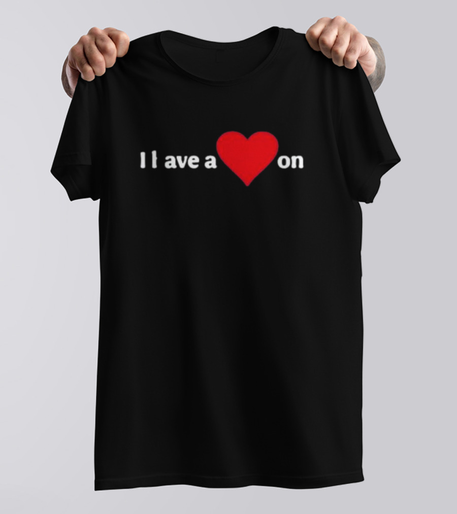 I Love A Heart On T-Shirt
