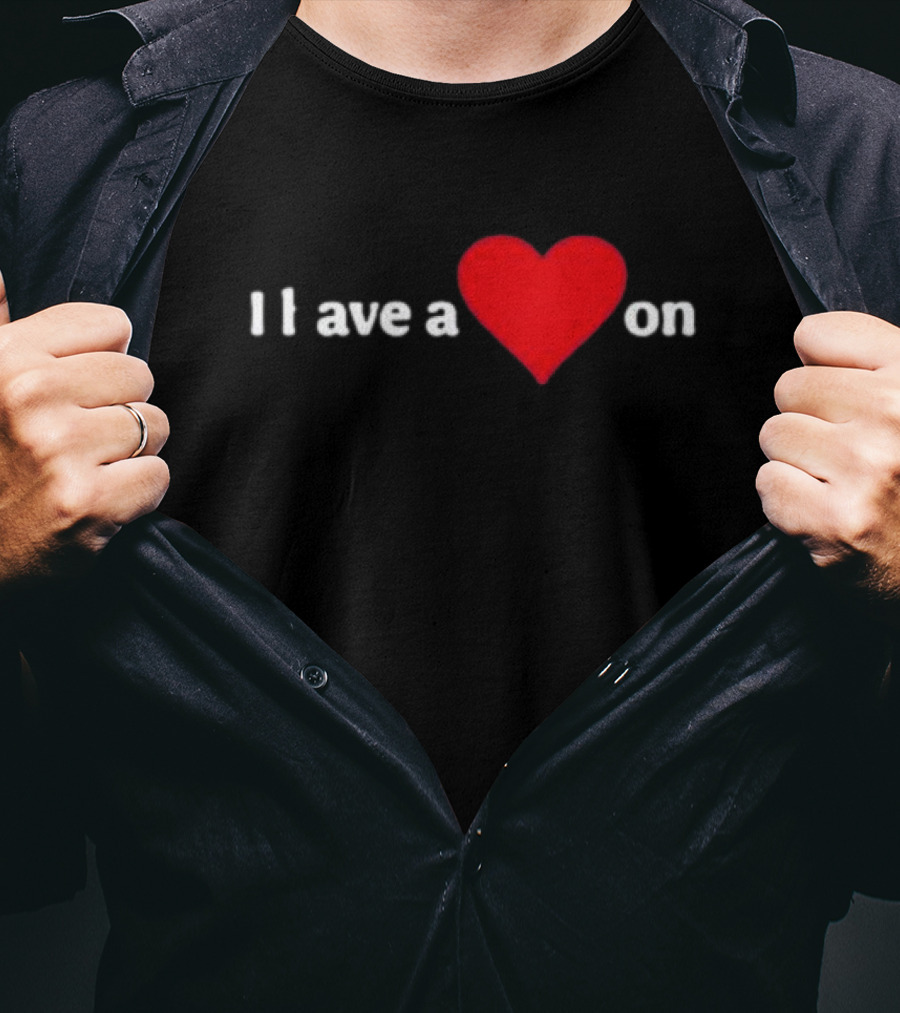 I Love A Heart On T-Shirt