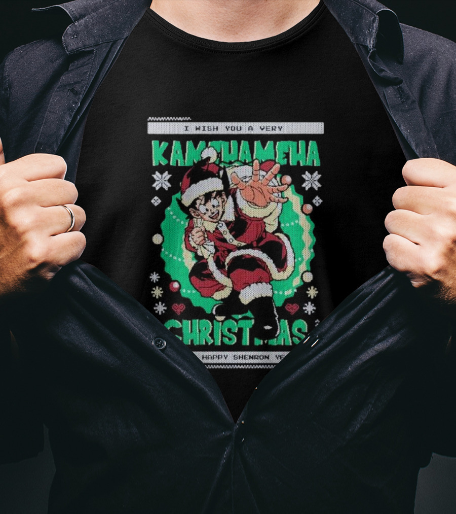 I Wish You A Very Kamehameha Christmas And A Happy Shenron Year T-Shirt