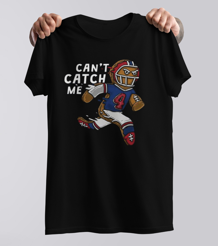 Can’t Catch Me Football Gingerbread Running T-Shirt