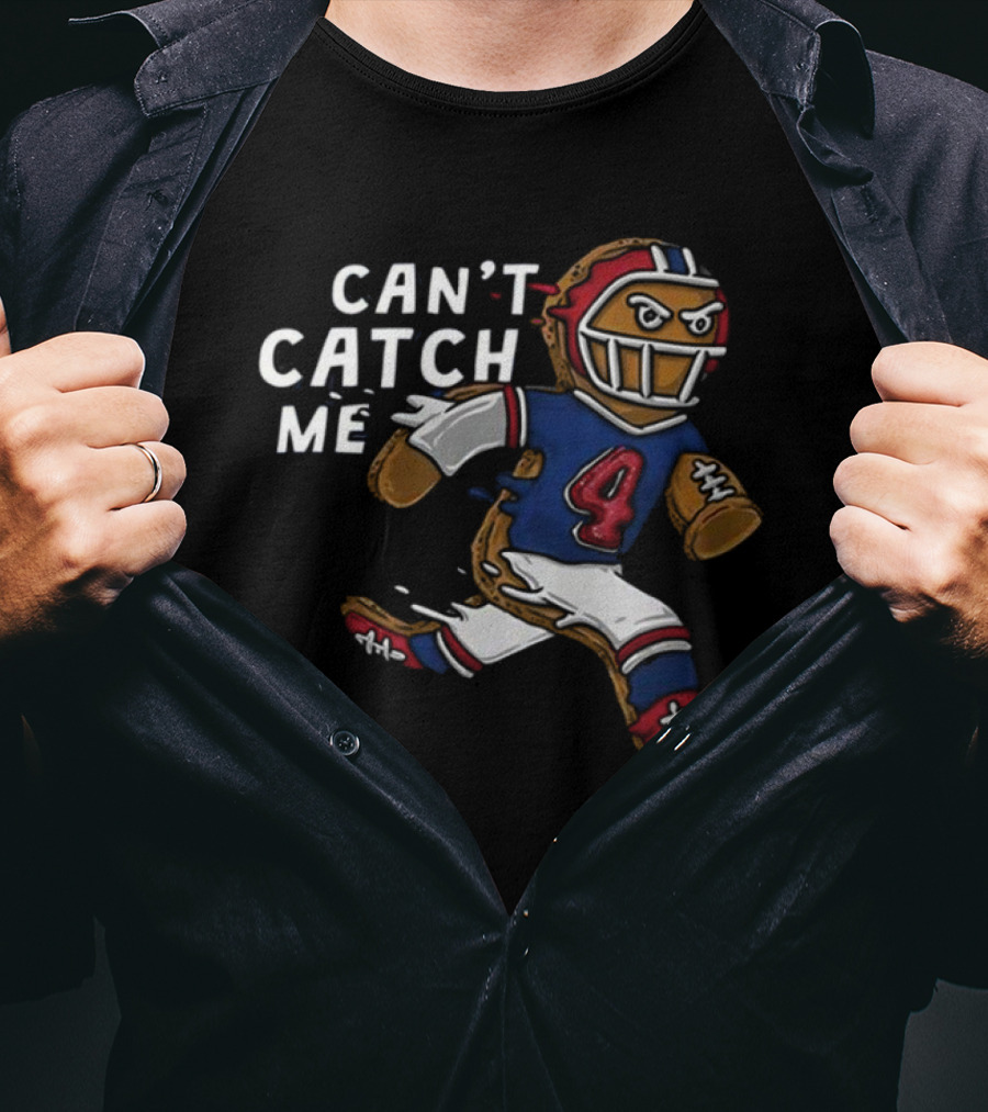 Can’t Catch Me Football Gingerbread Running T-Shirt
