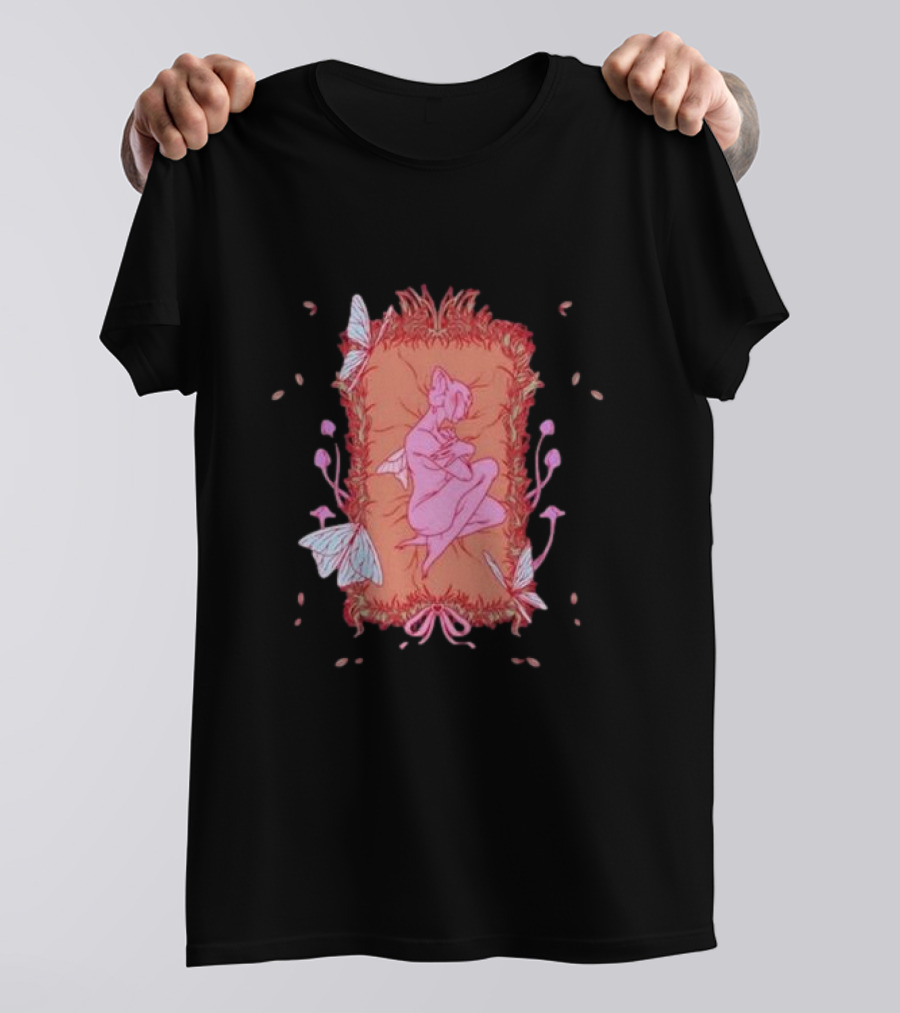 Melanie Martinez Rip Crybaby Reversible Butterfly Pink Figure Pillow T-Shirt