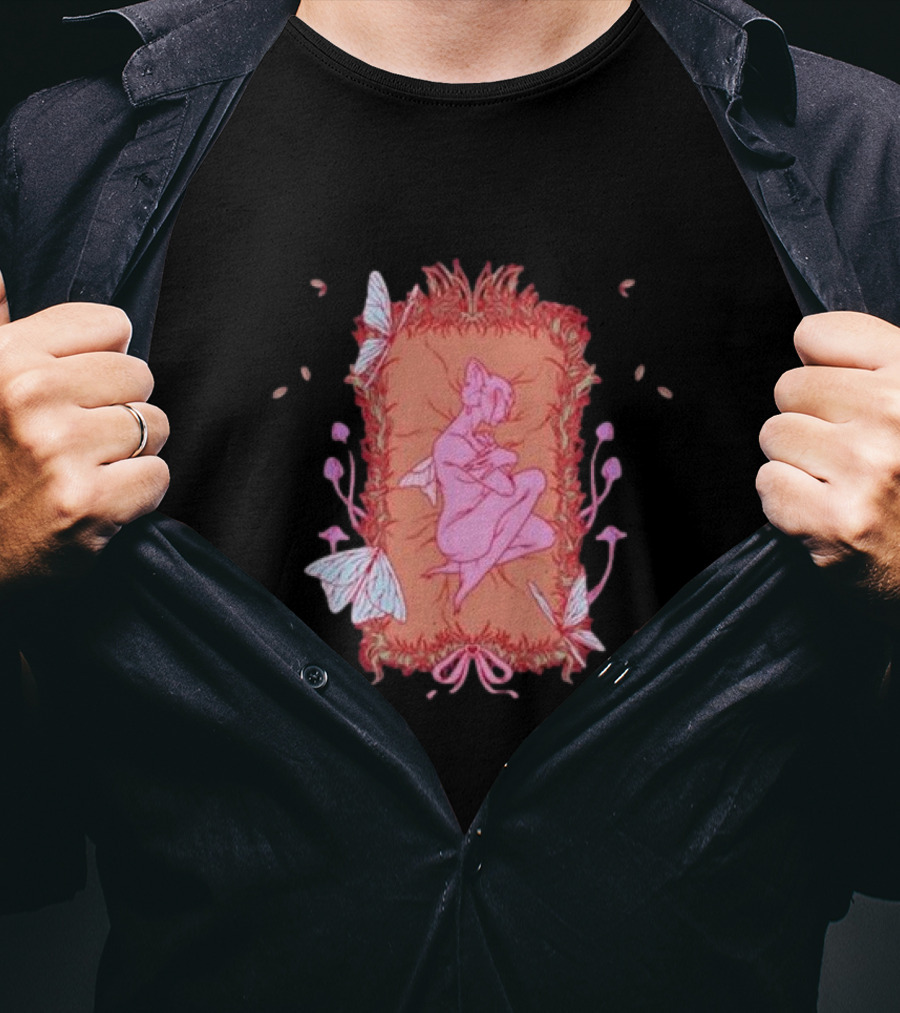 Melanie Martinez Rip Crybaby Reversible Butterfly Pink Figure Pillow T-Shirt