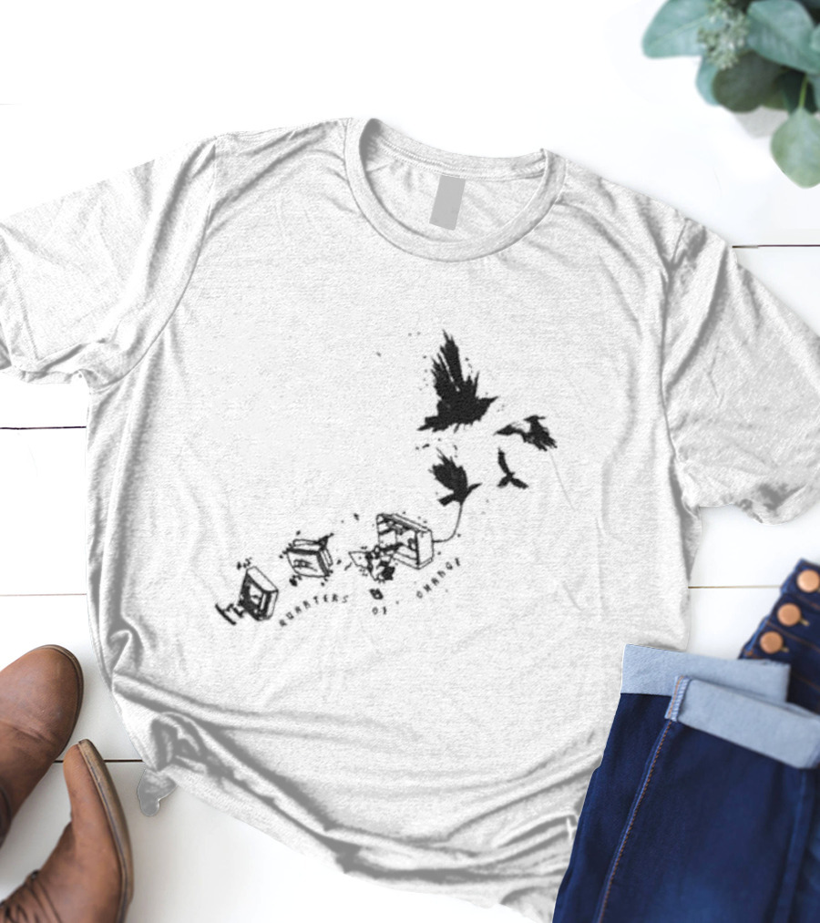 Quarters Of Change Bird With Flying Birds And Vintage Hardware T-Shirt
