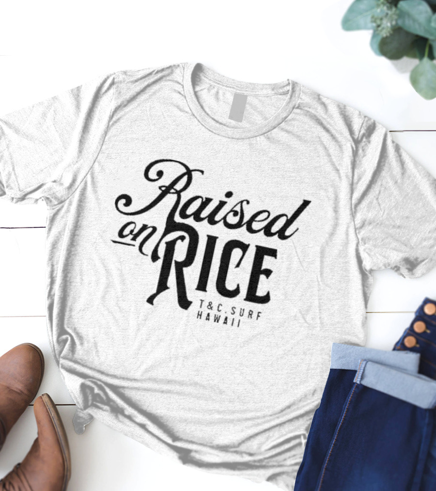 Raised On Rice T&C Surf Hawaii White Rice Jersey T-Shirt