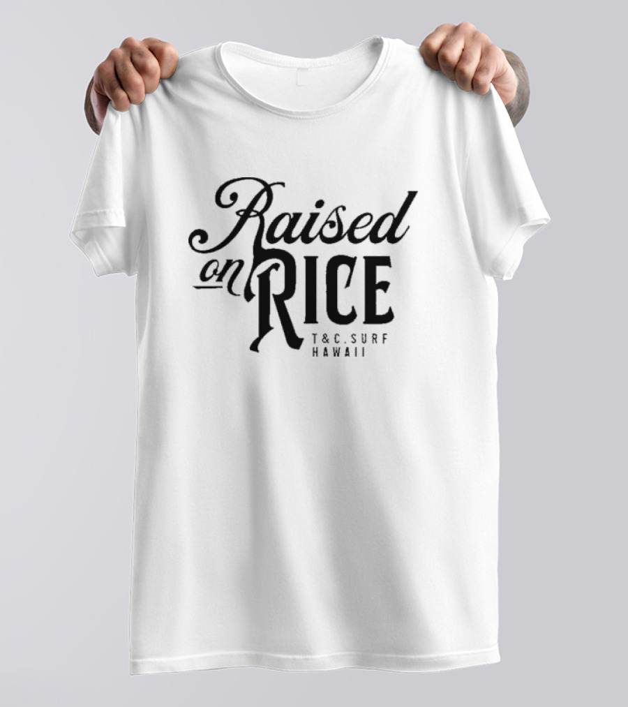 Raised On Rice T&C Surf Hawaii White Rice Jersey T-Shirt