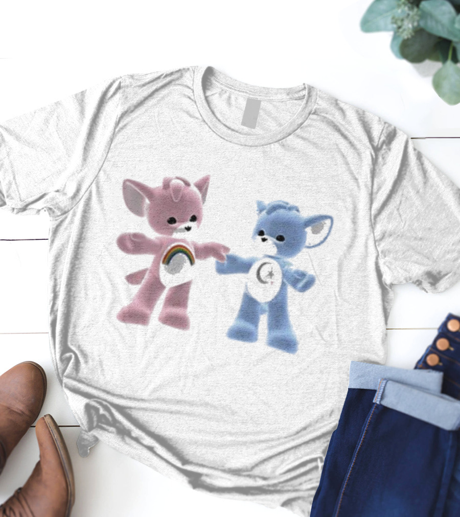 Carebear Rainbow And Moon Friends T-Shirt