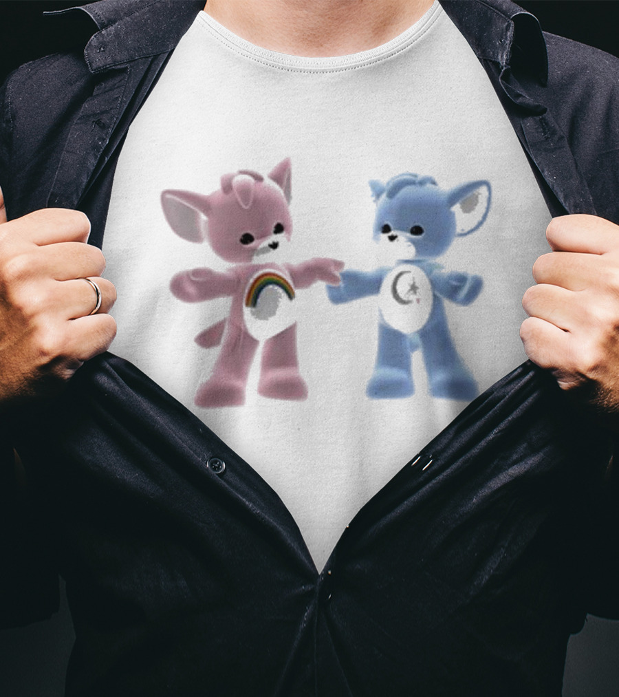 Carebear Rainbow And Moon Friends T-Shirt