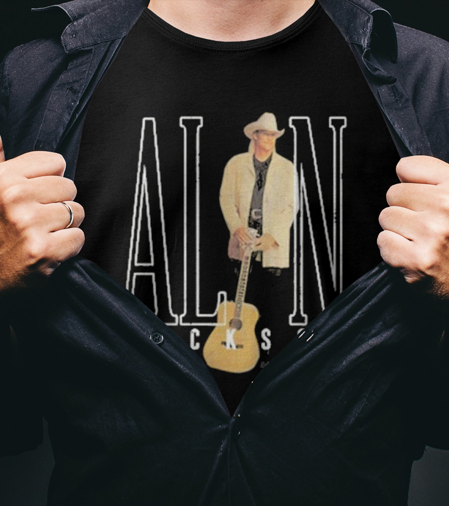 Alan Jackson Country Music Icon Standing With Guitar T-Shirt