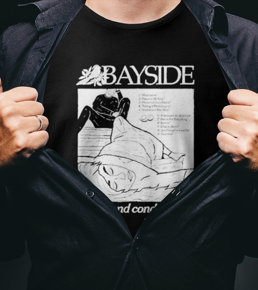 Bayside Sirens And Condolences Album Cover Artwork With Tracklist T-Shirt