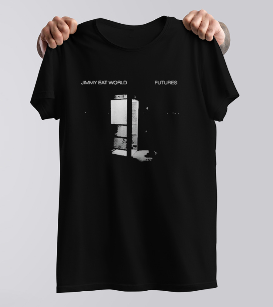 Jimmy Eat World Futures Album Art Black And White Phone Booth T-Shirt