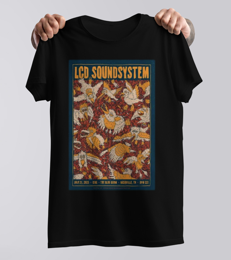 LCD Soundsystem Live At The Blue Room Nashville July 21 2025 T-Shirt
