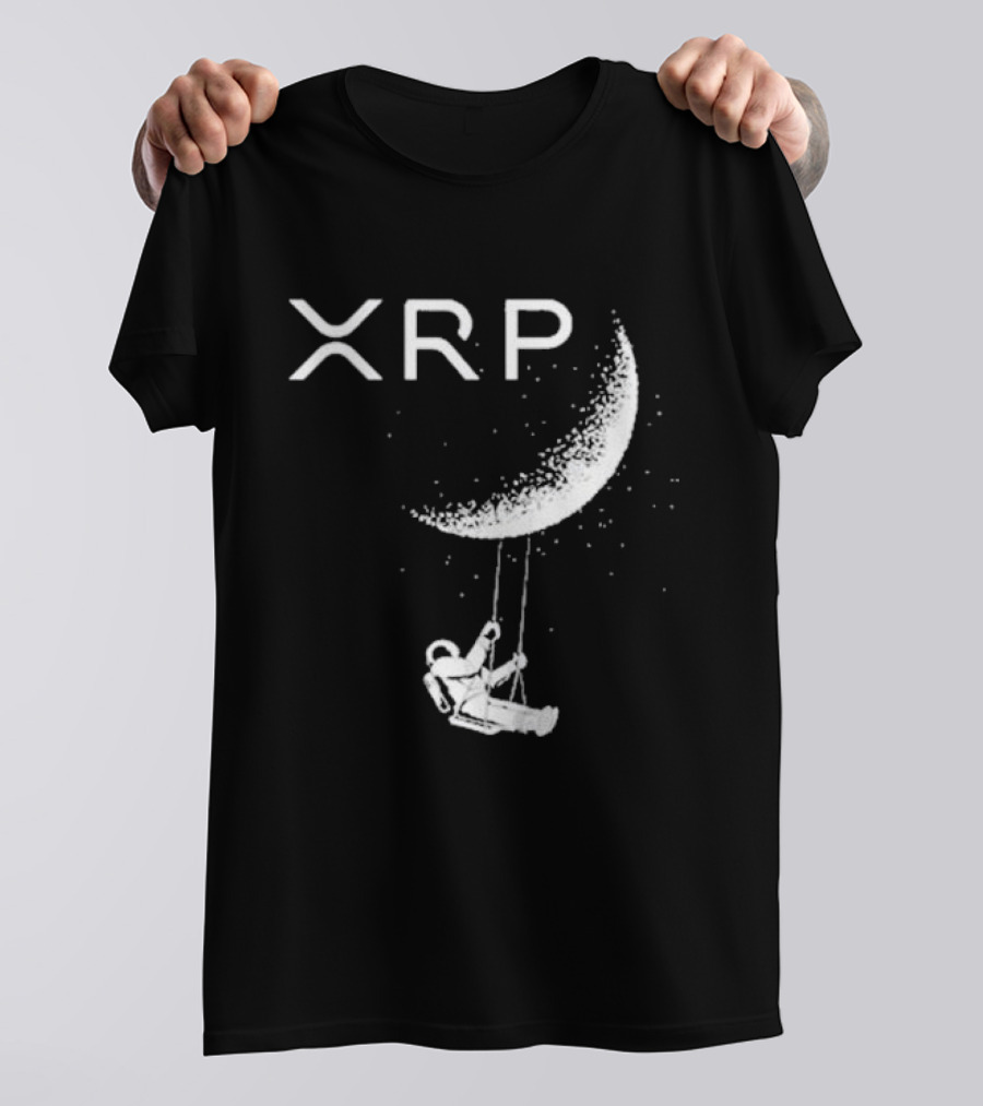 XRP Astronaut Swinging On The Moon T-Shirt