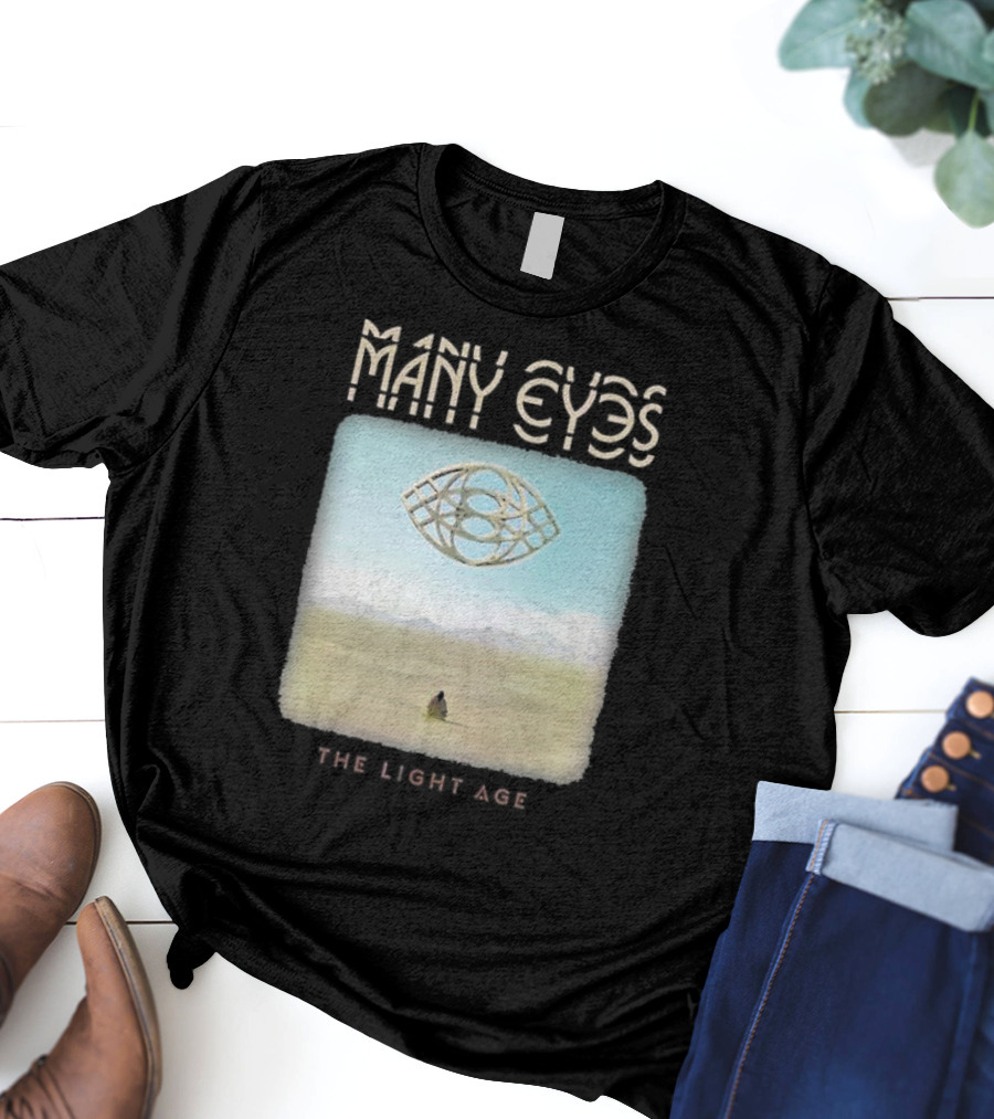 Many Eyes The Light Age Many Eyes Album Cover Desert Scene T-Shirt
