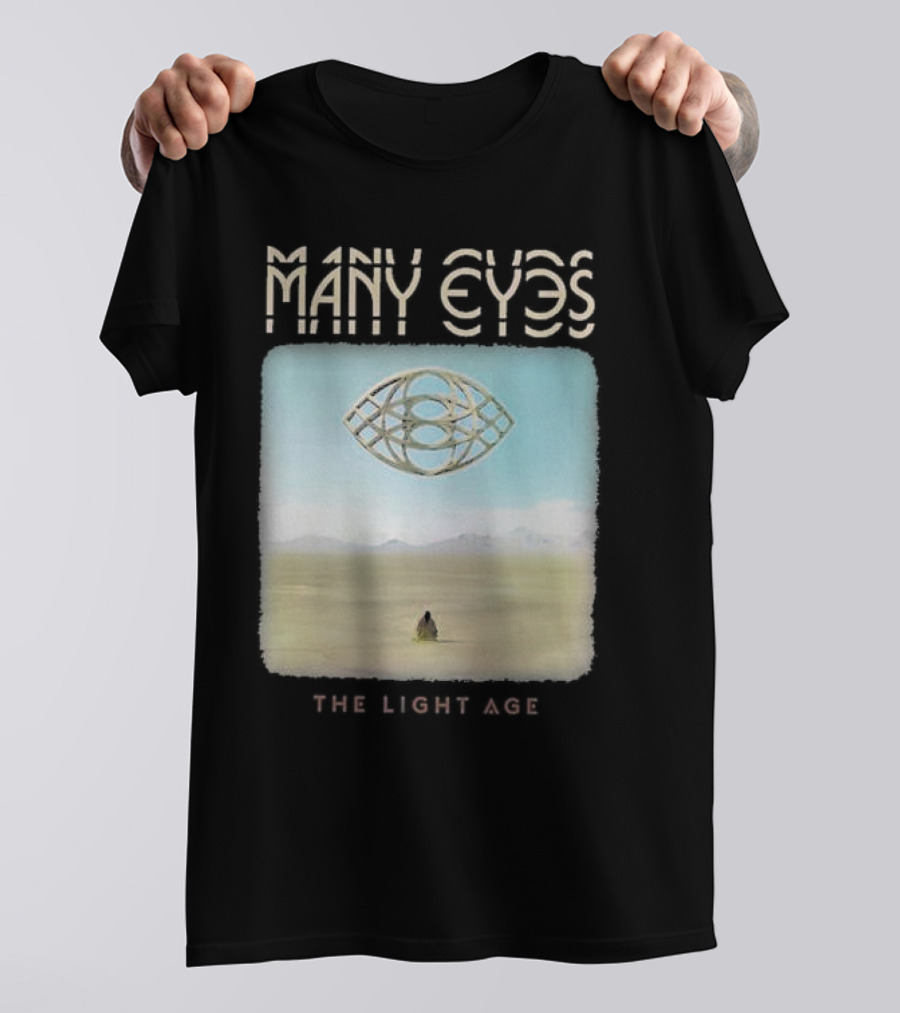 Many Eyes The Light Age Many Eyes Album Cover Desert Scene T-Shirt