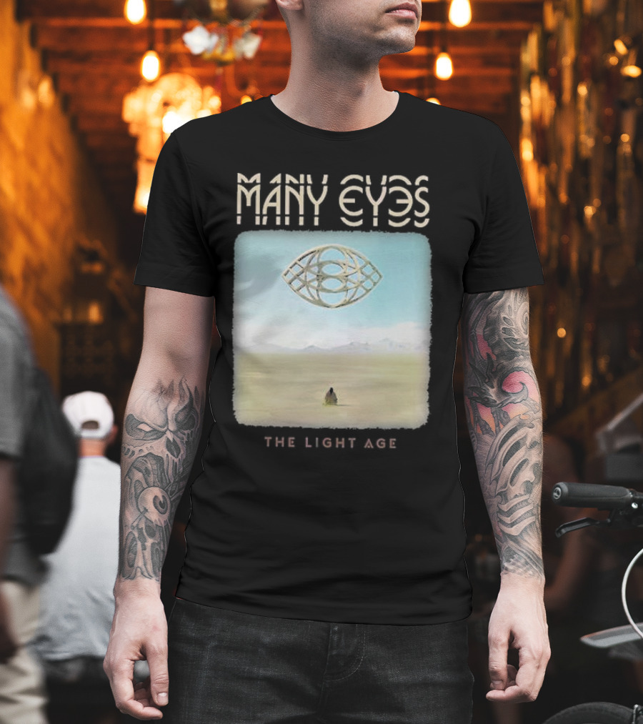 Many Eyes The Light Age Many Eyes Album Cover Desert Scene T-Shirt