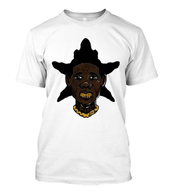 El Snappo Zootieee Wrld Star Head Gold Teeth Necklace T-Shirt