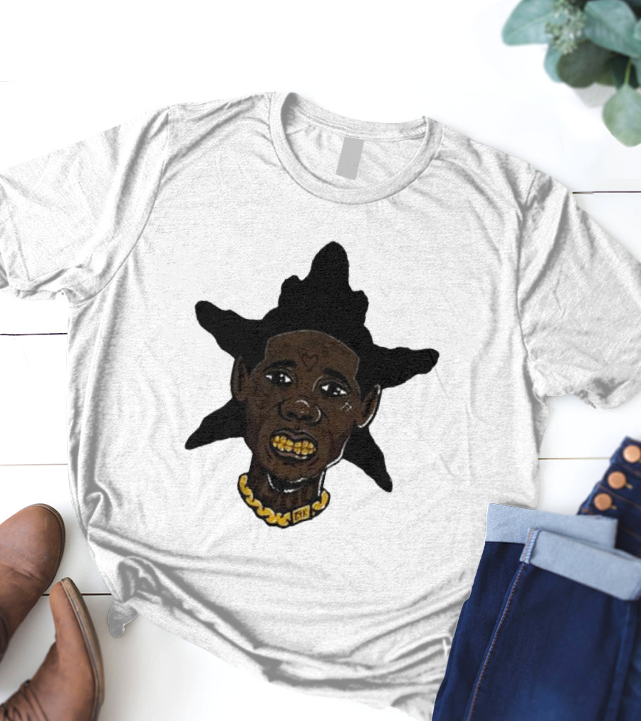 El Snappo Zootieee Wrld Star Head Gold Teeth Necklace T-Shirt