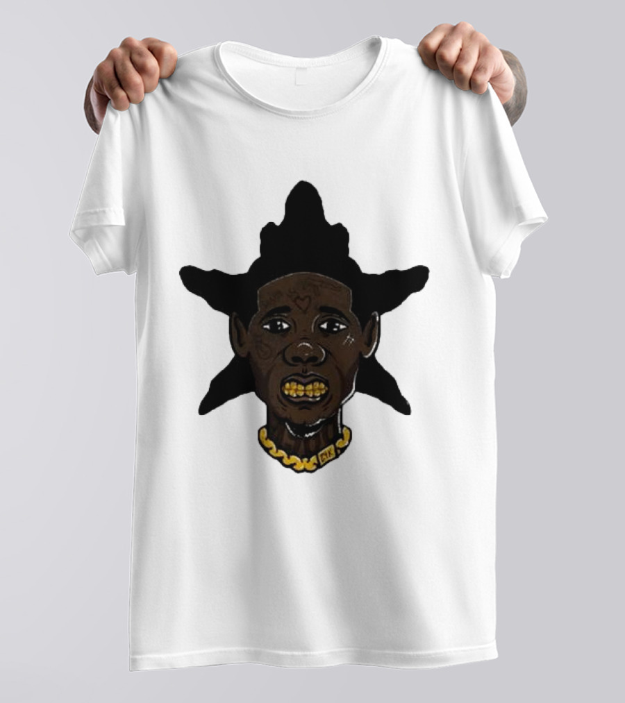 El Snappo Zootieee Wrld Star Head Gold Teeth Necklace T-Shirt