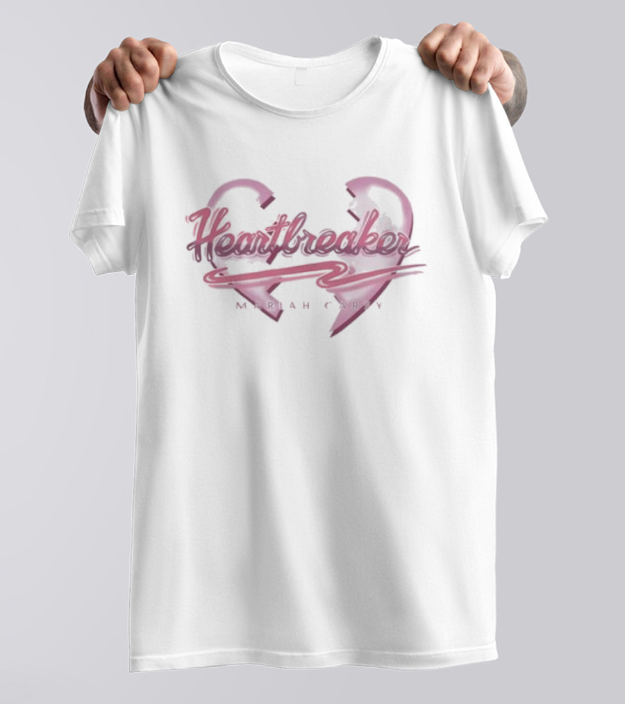 Heartbreaker Mariah Carey Broken Pink Heart T-Shirt