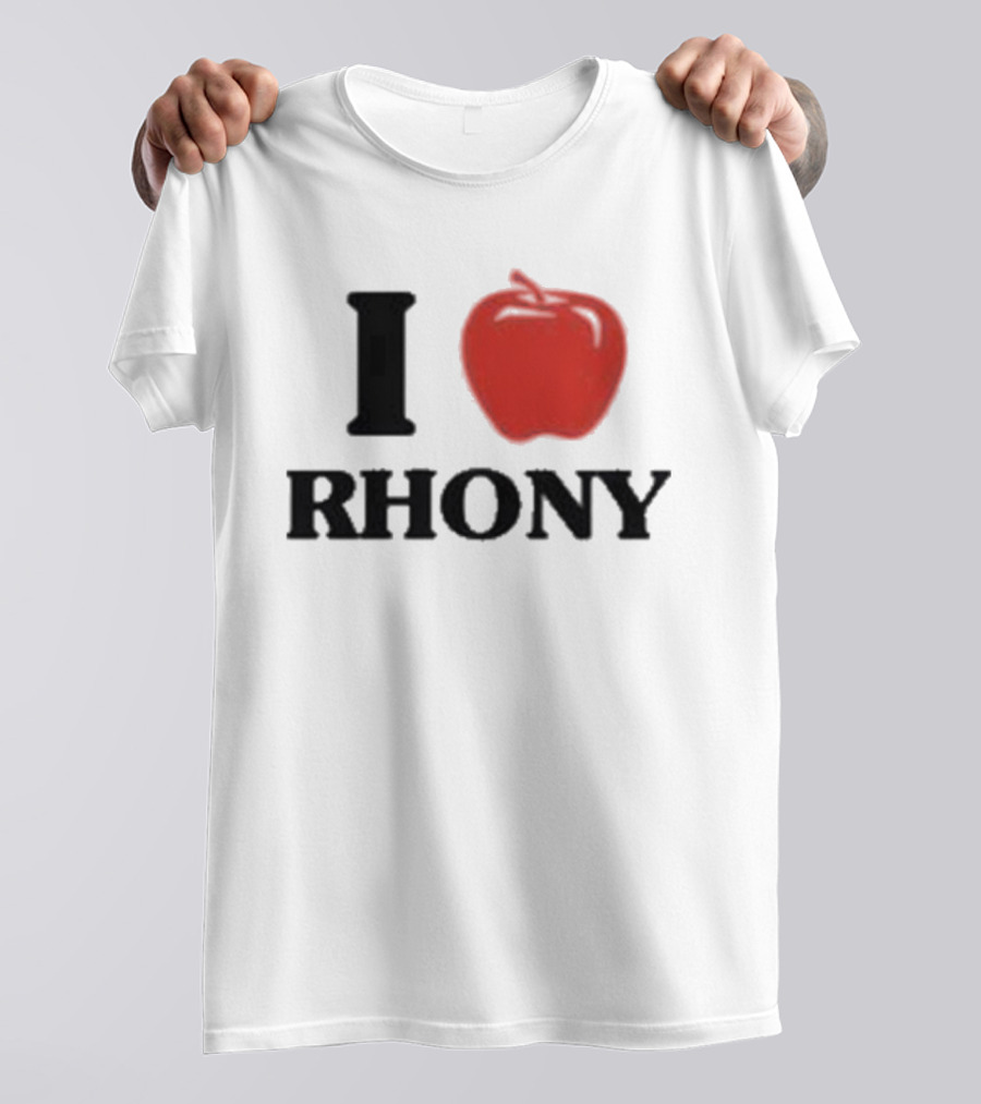 I Apple RHONY Real Housewives Of New York City Logo Tribute Iconic Series Fan Meme T-Shirt