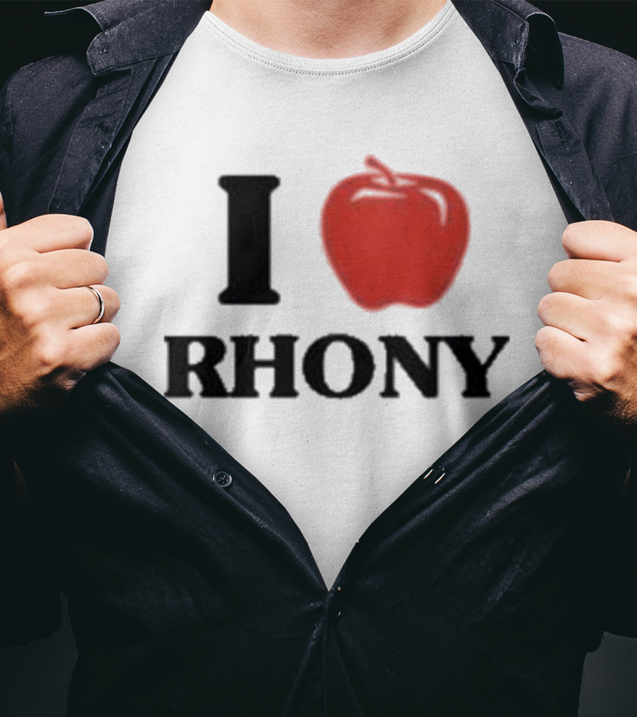 I Apple RHONY Real Housewives Of New York City Logo Tribute Iconic Series Fan Meme T-Shirt